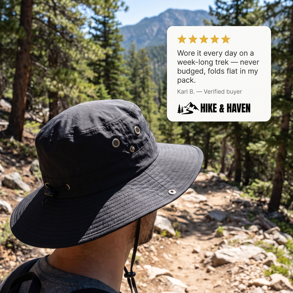 Hike & Haven Wanderhut Kundenbewertung
