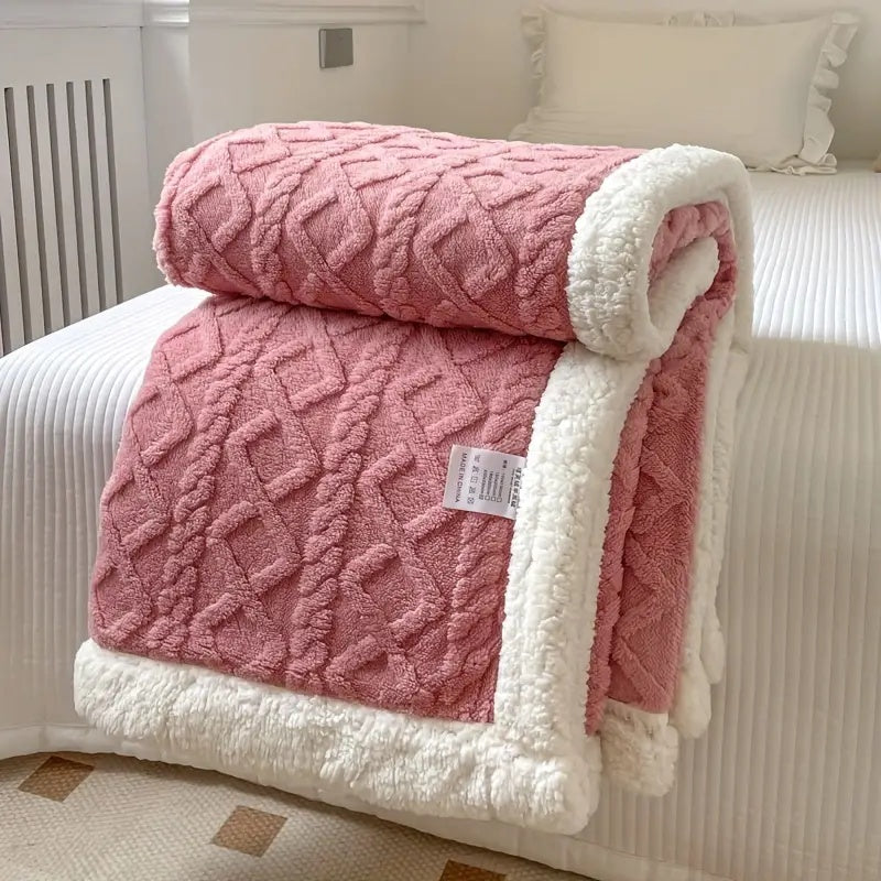 Lumera Plush Blanket – Elegant Reversible Blanket in Sherpa Look