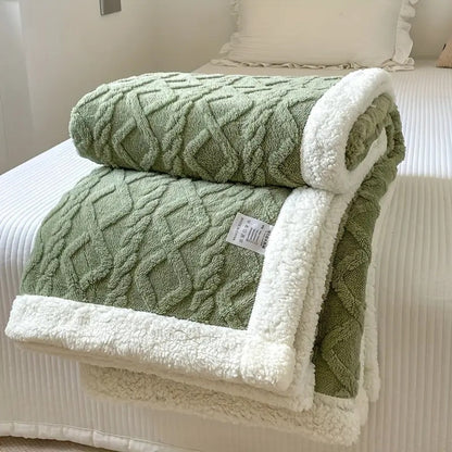 Lumera Plush Blanket – Elegant Reversible Blanket in Sherpa Look