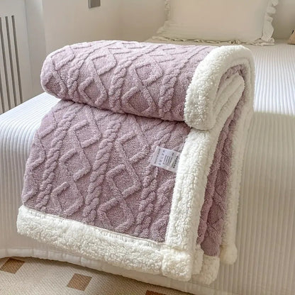 Lumera Plush Blanket – Elegant Reversible Blanket in Sherpa Look