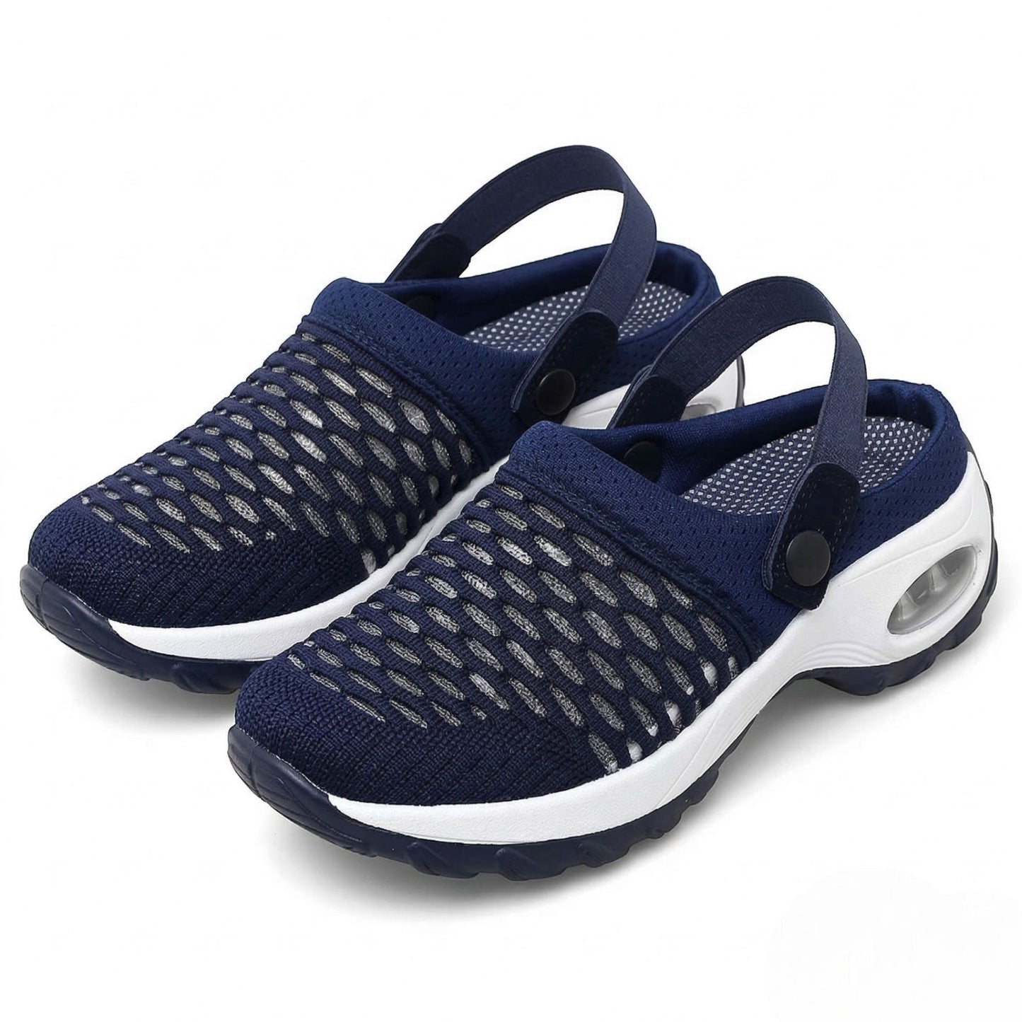 Women's walking shoes with breathable mesh and cushioned sole