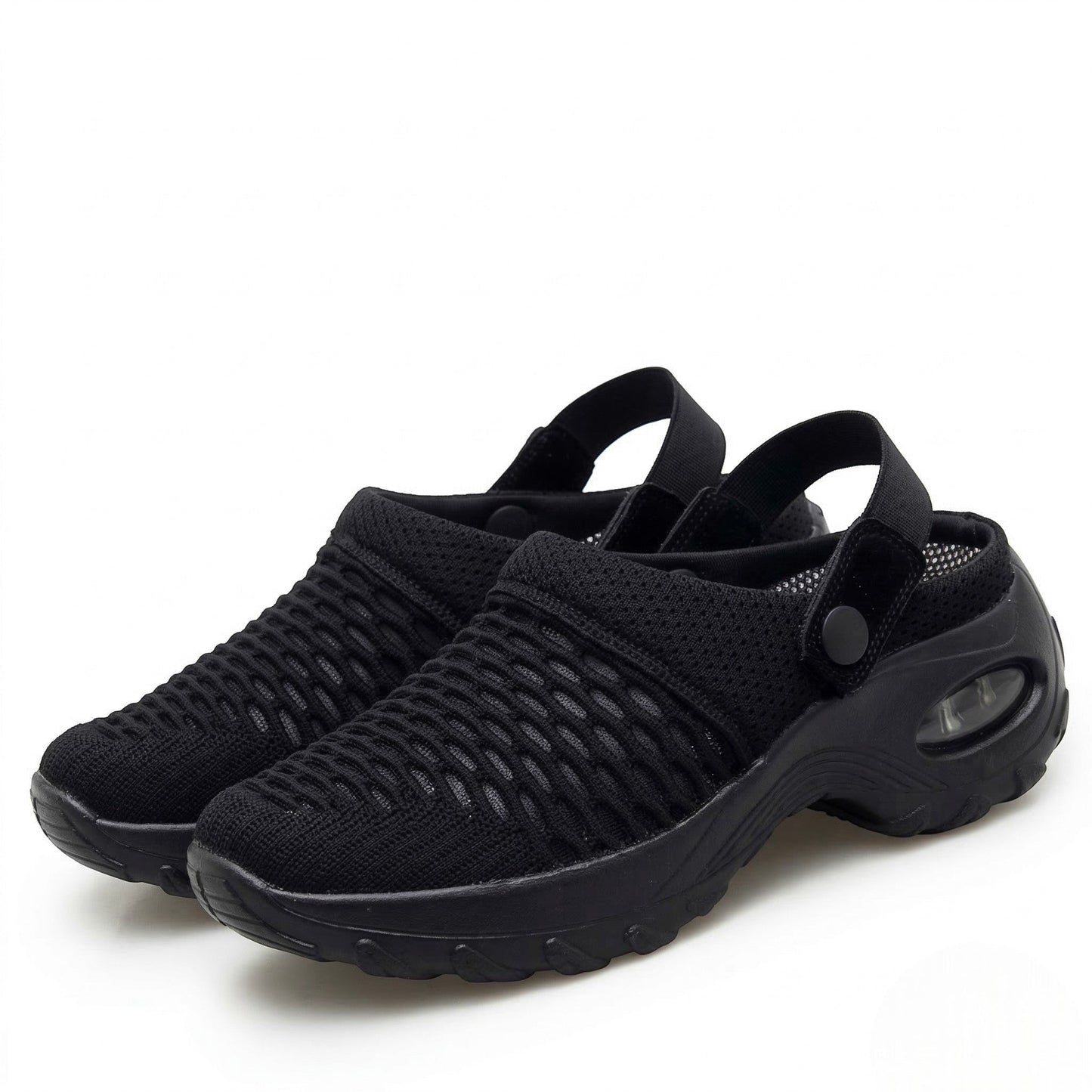Women's walking shoes with breathable mesh and cushioned sole