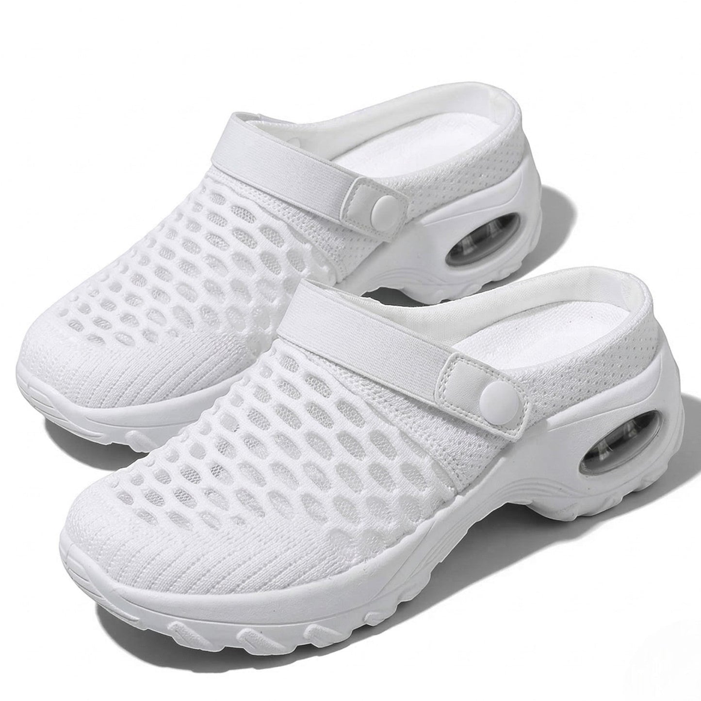 Women's walking shoes with breathable mesh and cushioned sole