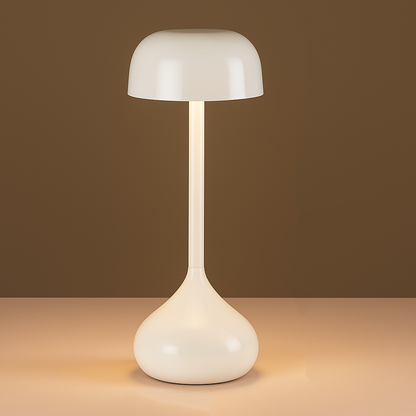 Mushroom-Shaped Desk Lamp Cordless Dimmable with Touch Control and Three Light Colors Battery