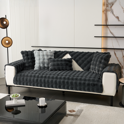 Veloura Élite Sofa Cover – Ultra Cozy Protection with Elegant Quilted Pattern