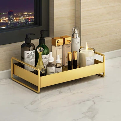 Aurisia Beauty Organizer – Metallic Gold for Stylish Storage