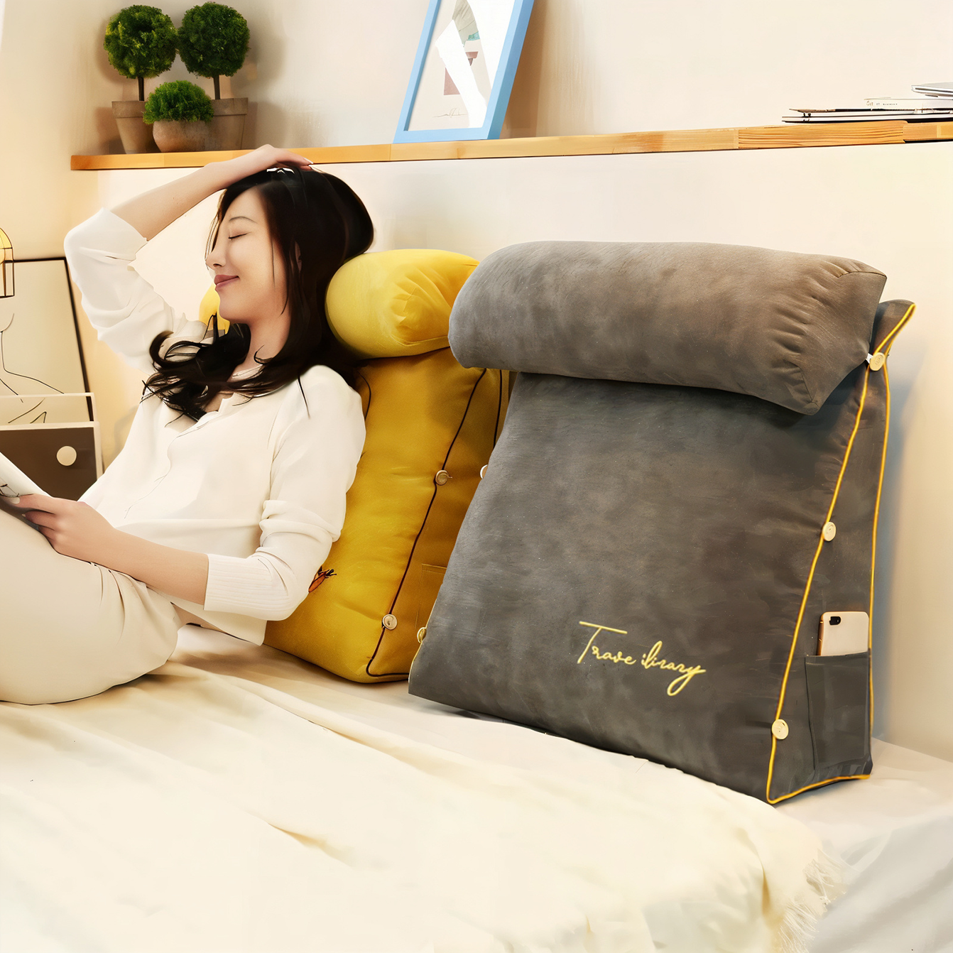 Velora Comfort Back Support Pillow – Ergonomic & Versatile